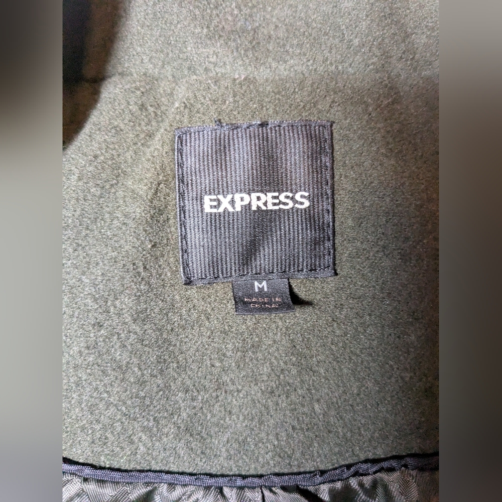 Vintage‎ (2010) Express Women's Green Coat Size Medium - Picture 3 of 6